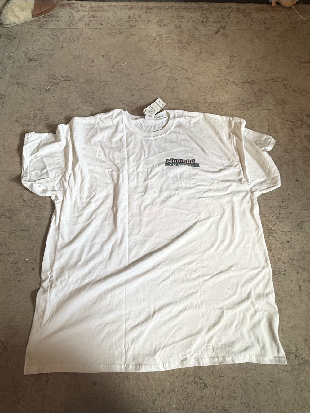 Logo White Men's Crew Neck T-Shirt